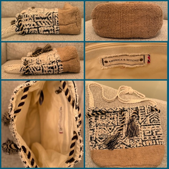 America & Beyond Patterned Crossbody Bag - Picture 1 of 8
